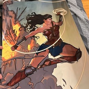 Wonder Woman poster BONUS Alex Ross variant comicon retro vintage 13x19 Limited